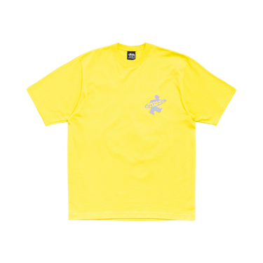 Stussy Dot Surf Puff Print Tee 'Lemon'