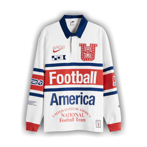 Nike USA x V.A.A. Long-Sleeve Rugby Top 'White/Challenge Red'