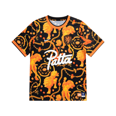 Nike Netherlands x Patta KNVB Pre-Match Jersey 'Black/Orange'