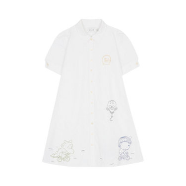 Brain Dead x Coach Embroidered Shirt Dress 'White'