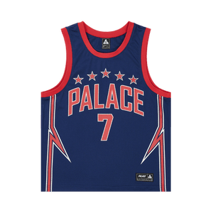 Palace Lightning Basketball Vest 'Navy/Red'
