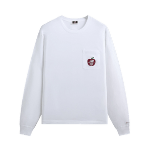Kith x New Balance Ny Woodblock Long Sleeve Pocket Tee 'White'
