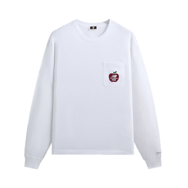 Kith x New Balance Ny Woodblock Long Sleeve Pocket Tee 'White'