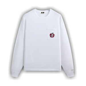 Kith x New Balance Ny Woodblock Long Sleeve Pocket Tee 'White'