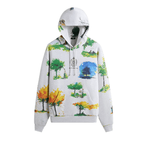 Kith x New Balance Watercolor Nelson Hoodie 'Light Heather Grey'