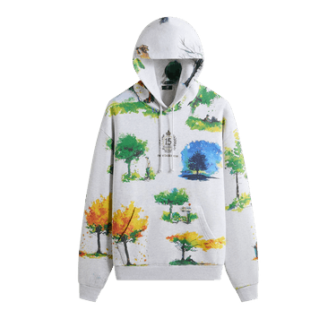 Kith x New Balance Watercolor Nelson Hoodie 'Light Heather Grey'
