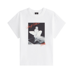 Kith Women For Marilyn Monroe Skirt Mulberry Vintage Tee 'White'