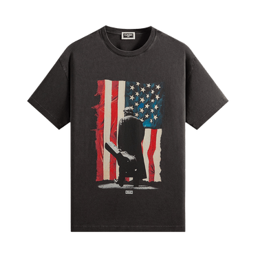 Kith Records For Johnny Cash American Flag Vintage Tee 'Black'