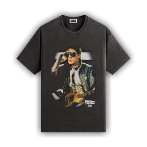 Kith For Back To The Future Marty Shades Vintage Tee 'Black'