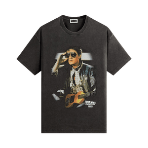 Kith For Back To The Future Marty Shades Vintage Tee 'Black'