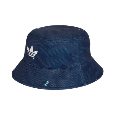 Adidas Germany 26 Bucket Hat 'Collegiate Navy/Flash Aqua/White'