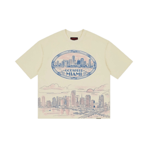 Godspeed Miami Skyline T-Shirt 'Bone'