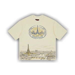 Godspeed Paris Skyline T-Shirt 'Bone'