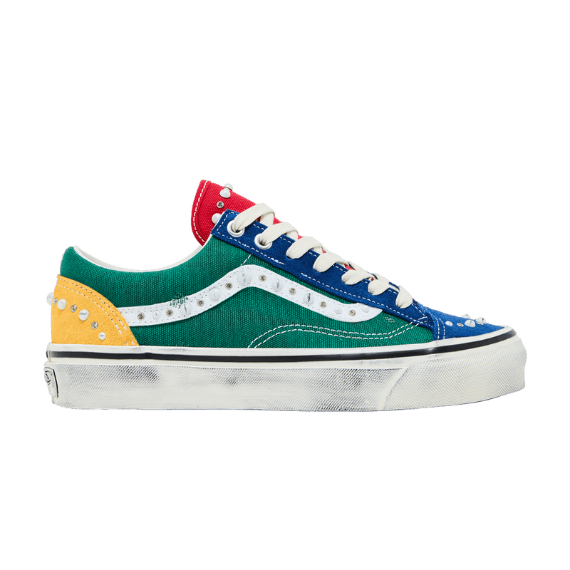 Vans Premium Old Skool 36 Pearlized Yacht Club Big Kids 'Green/Multicolor' VN00115WBGK