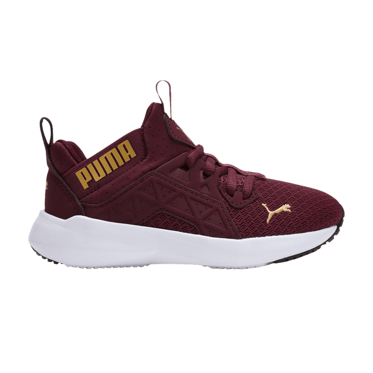 Puma Soft Enzo NXT Little Kid 'Aubergine Team Gold' 195571 19