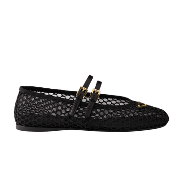 Prada Wmns Mesh Ballerinas 'Black'