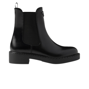 Prada Wmns Brushed Leather Chelsea Boot 'Black'