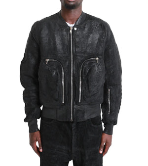 Rick Owens DRKSHDW Bauhaus Corduroy Flight Bomber 'Black'