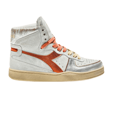 Diadora Wmns Mi Basket 'Metal - White Orange Nasturtium'