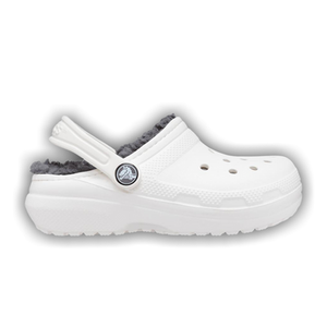 Crocs Classic Lined Clog Kids 'White Grey'
