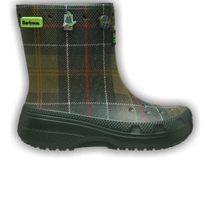 Barbour x Crocs Classic Boot 'Kelp Plaid'