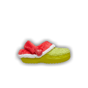 The Grinch x Crocs Classic Lined Clog Toddler 'Stealing Christmas'