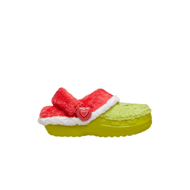 The Grinch x Crocs Classic Lined Clog Toddler 'Stealing Christmas'