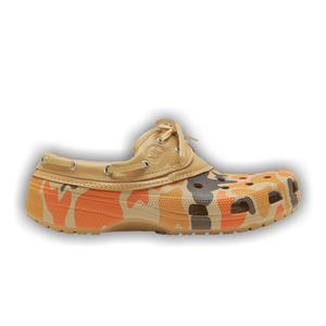 Crocs Classic Duck Camo Boat Shoe 'Tan Shocking Orange'