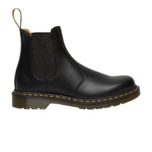 Dr. Martens 2976 Yellow Stitch Smooth Leather Chelsea Boot 'Black'