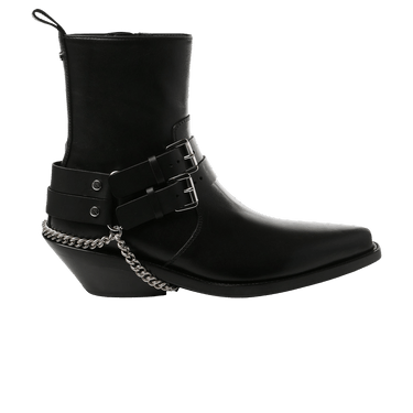 Ann Demeulemeester Wmns Kiril Santiags Belts Ankle Boot 'Black'