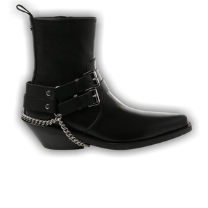 Ann Demeulemeester Wmns Kiril Santiags Belts Ankle Boot 'Black'