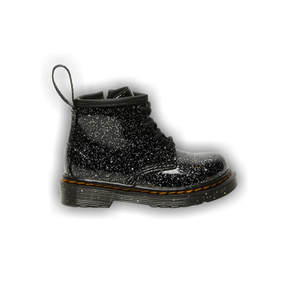 Dr. Martens 1460 Glitter Ankle Boot Toddler 'Black Cosmic Glitter'