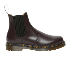 Dr. Martens 2976 Yellow Stitch Smooth Leather Chelsea Boot 'Burgundy'