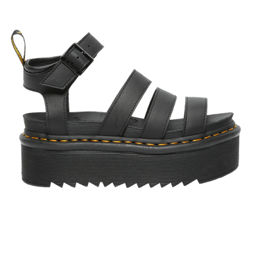 Dr. Martens Wmns Blaire Hydro Leather Platform Strap Sandal 'Black'