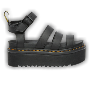 Dr. Martens Wmns Blaire Hydro Leather Platform Strap Sandal 'Black'