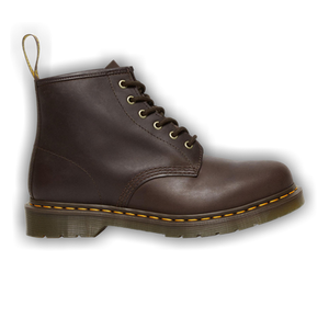Dr. Martens 101 Crazy Horse Leather Ankle Boot 'Dark Brown'