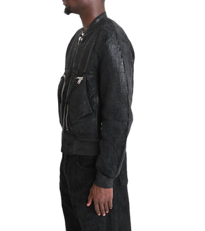 Rick Owens DRKSHDW Bauhaus Corduroy Flight Bomber 'Black'