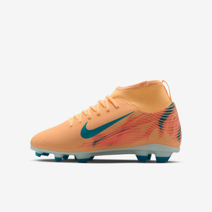 Kylian Mbappé x Nike Jr. Mercurial Superfly 10 GS 'Melon Tint/Igloo/Neo Turquoise'