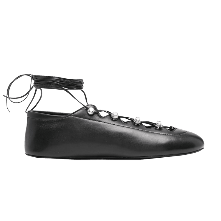 Alexander Wang Wmns Vyollette Lace Up Flat 'Black' 30225F004 001