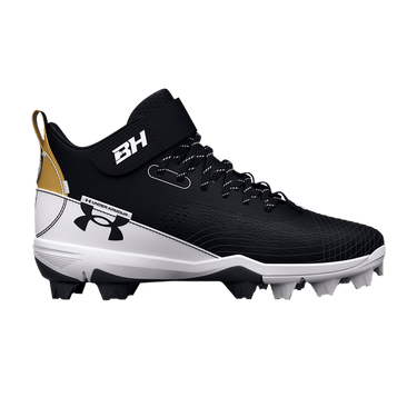 Under Armour Harper 7 Mid RM GS 'Black White Gold'
