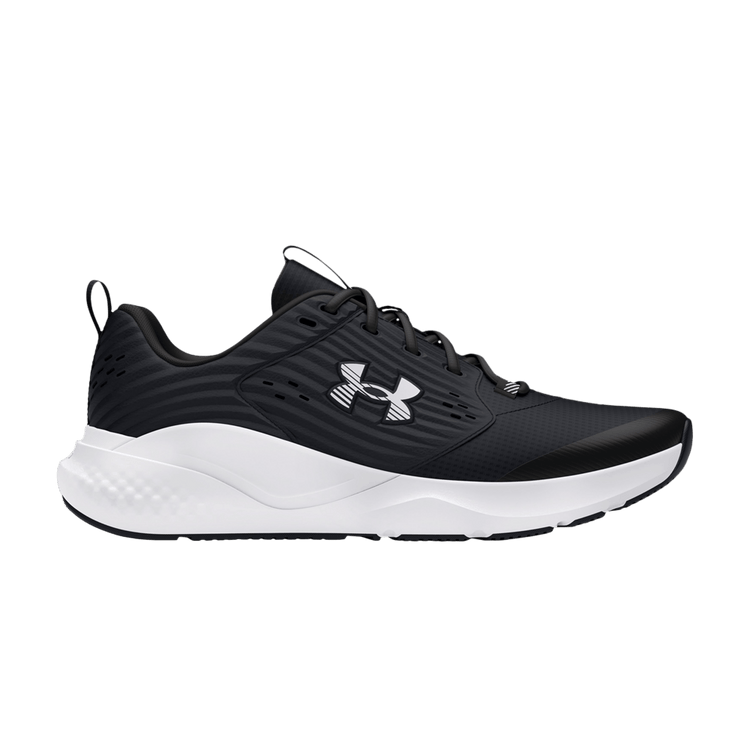 Under Armour Charged Commit 4 4E Wide 'Black White' 3026018 001