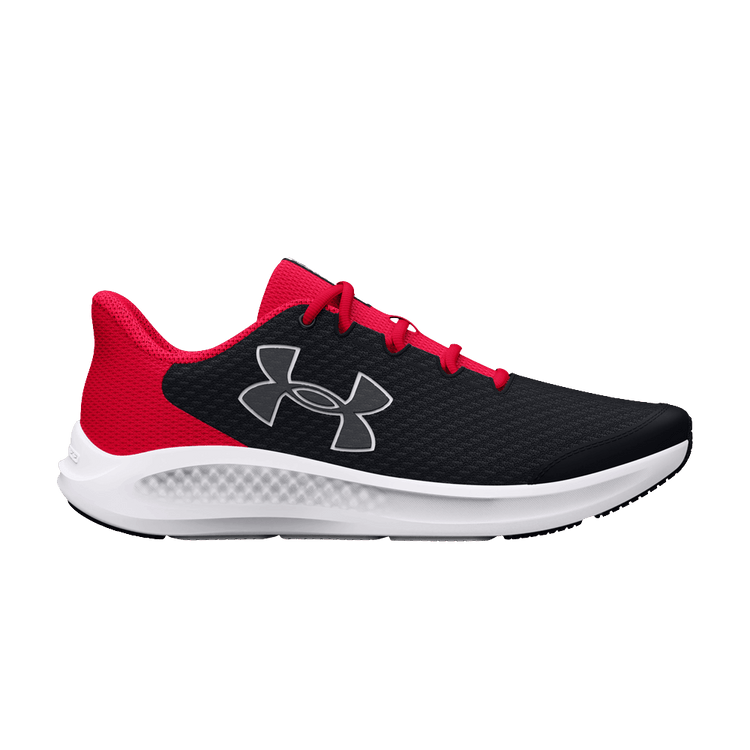 Under Armour Charged Pursuit 3 GS 'Big Logo - Black Red' 3026695 001