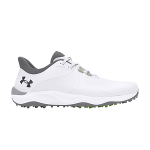 Under Armour Drive Pro Spikeless Golf Wide 'White Metallic Gun Metal'
