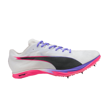 Puma evoSPEED Nitro Elite 3 Mid Distance 'White Fluro Pink'