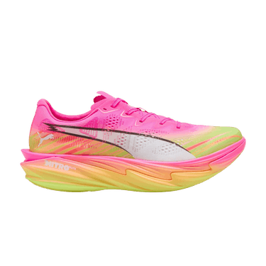Puma Deviate Nitro Elite 4 'Poison Pink Yellow Alert Bright Aqua'