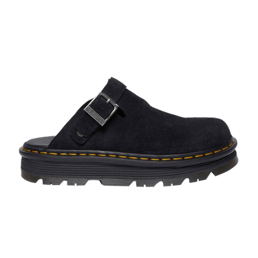 Dr. Martens Zebzag Suede Casual Slingback Platform Mule 'Black'