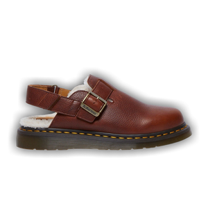 Dr. Martens Jorge 2 Suede Slingback Mule 'Fur Lined - Cashew Brown'