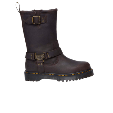 Dr. Martens Anistone High Leather Biker Boot 'Dark Brown'