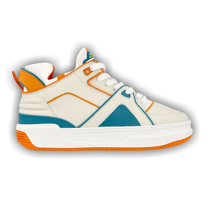 Just Don Tennis Courtside Mid 'White Orange'