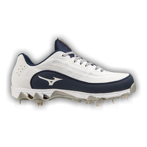 Mizuno Wmns 9-Spike 8 Low 'White Navy'